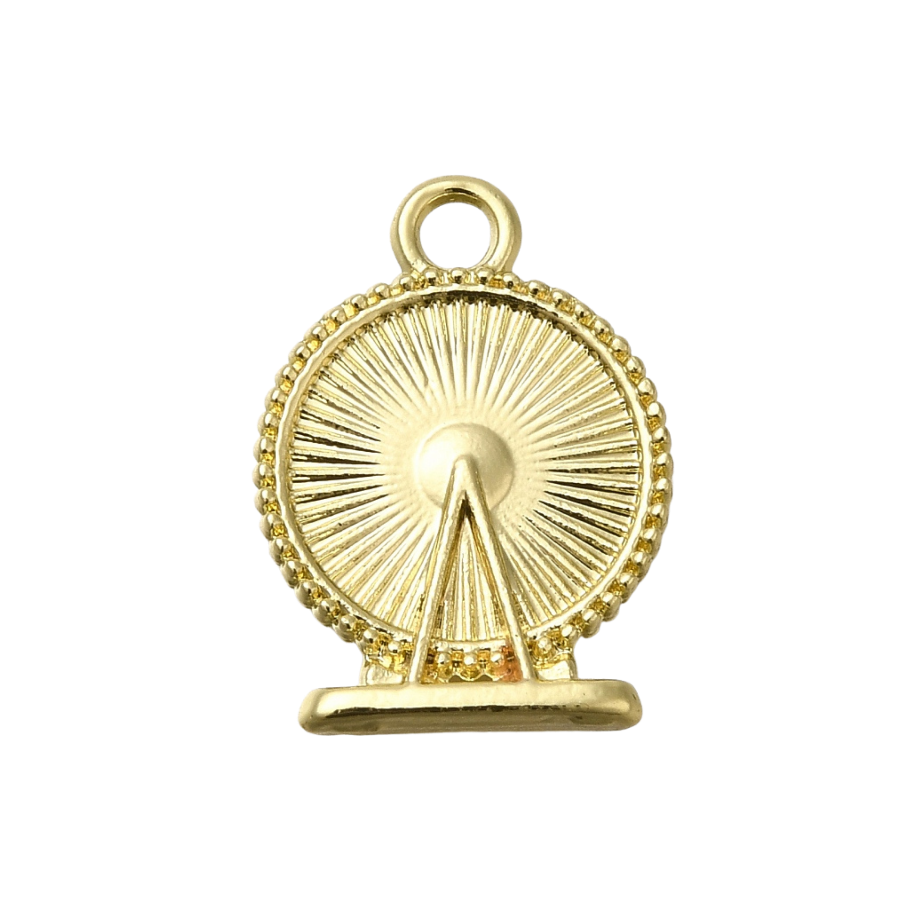 Gold Alloy Ferris Wheel Charm
