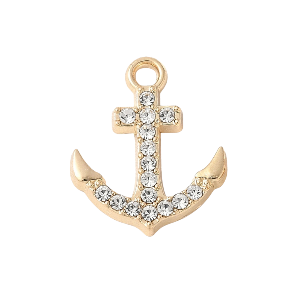 Gold Alloy Anchor Charm