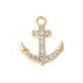 Gold Alloy Anchor Charm
