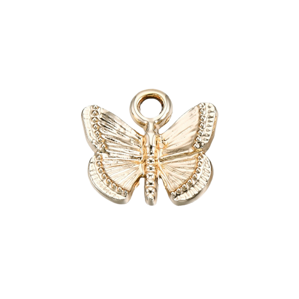 Gold Alloy Butterfly Charm