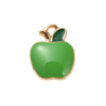 Gold Alloy Green Apple Charm