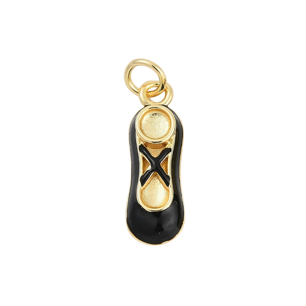 18k Gold Plated Brass Ballet Shoe Charm
