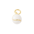 18k Gold Plated Brass Baseball Mini Sports Charm