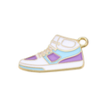 Gold Alloy Purple Sneaker Charm