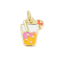 18k Gold Plated Brass Drink Charm