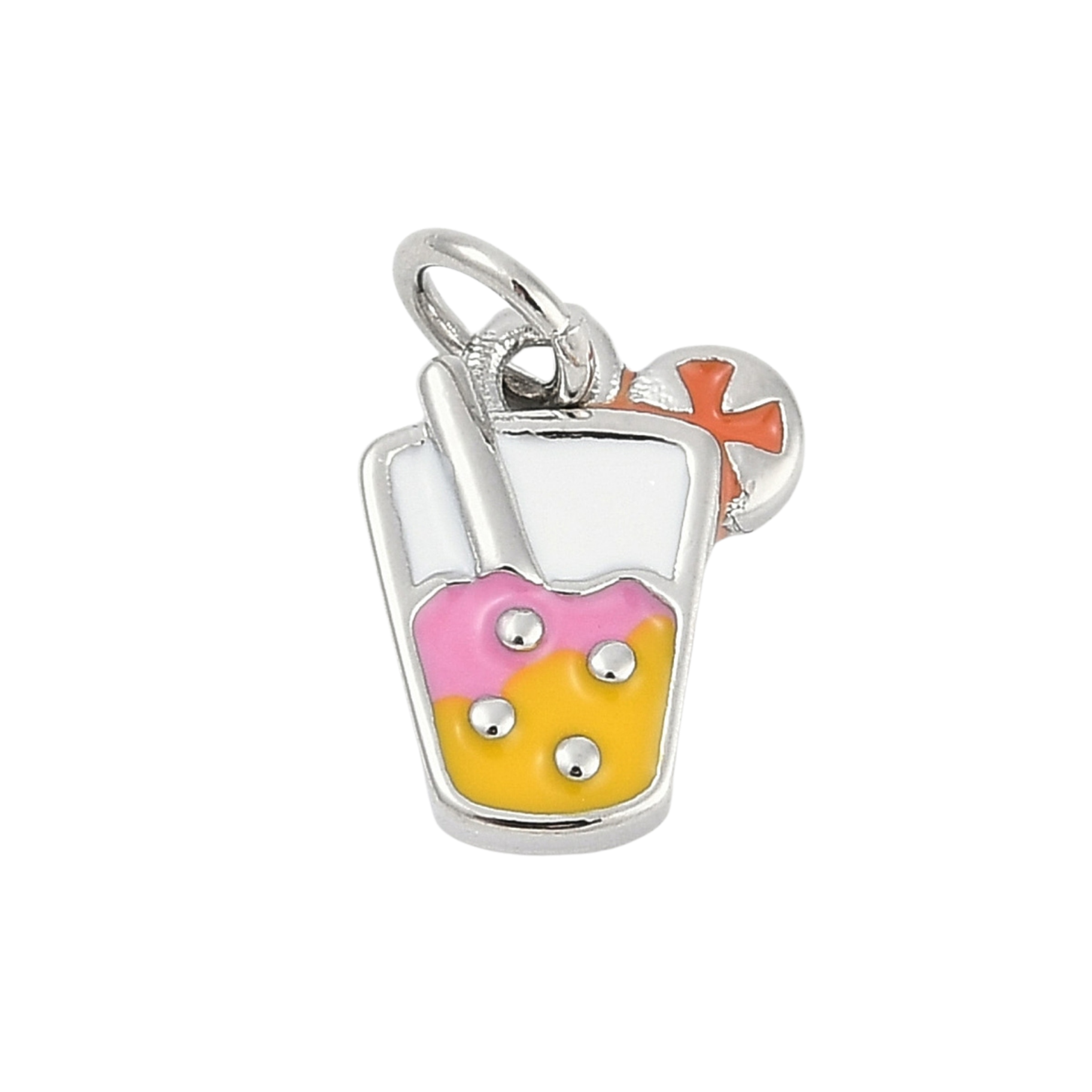 Silver Brass Drink Charm