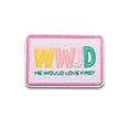 WWJD Embroidered Patch - Iron-On Applique