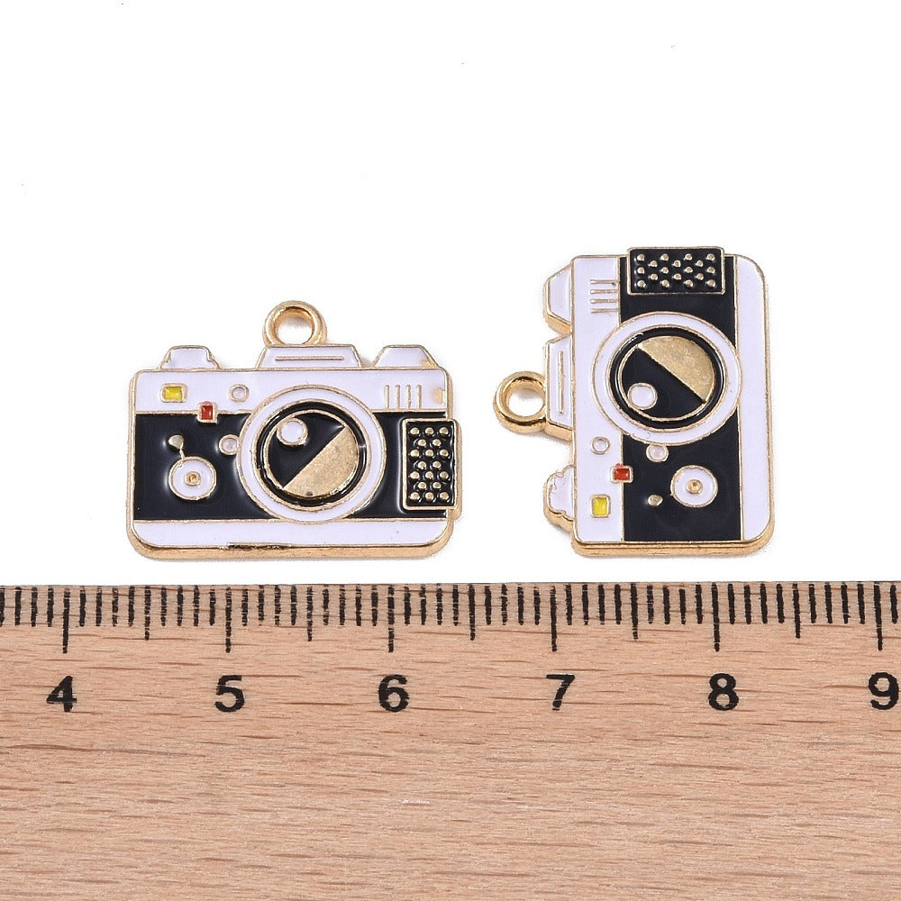 Gold Alloy Camera Charm