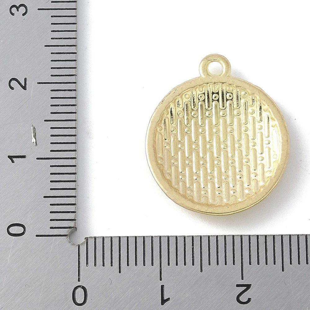 Gold Alloy Softball Charm